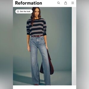 Reformation Jeans Carly High Rise Slouchy Wide Leg - Colorado Wash - 25 🩵💙